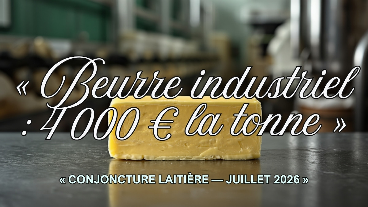 Le beurre industriel est tombé à 4 000 euros la tonne &mdash; et les charges d'élevage, elles, ont pris 5 %