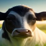 Vache laitiere Holstein au pre en fin d ete