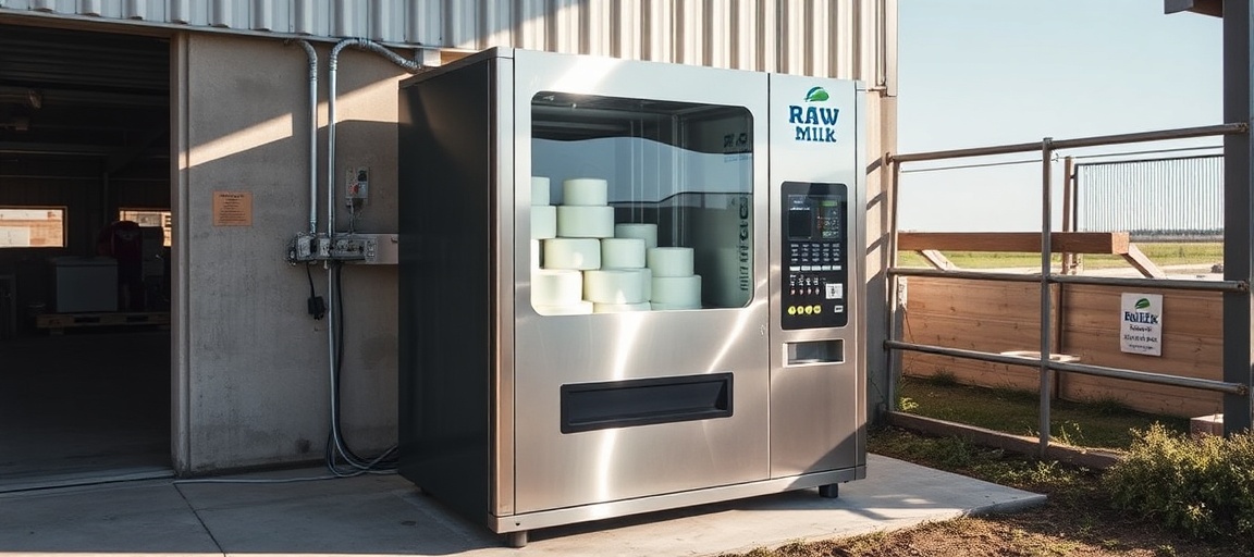Distributeur de lait cru : prix, règles et rentabilité