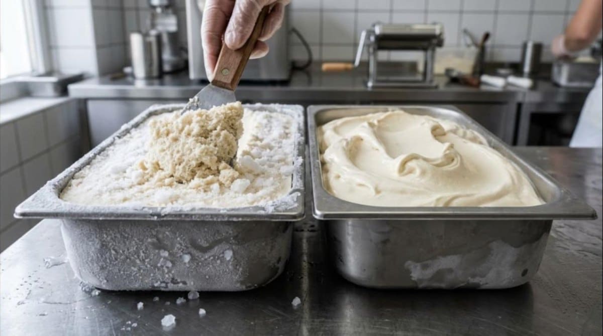 Pourquoi ma glace a des cristaux de glace ?